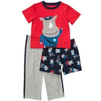 Carters Infant Boys 3-Piece Pajama Set, Rhino Police, 18M Carters Infant Boys 3-Piece Pajama Set, Rhino Police, 18M