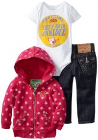 True Religion Baby-Girls Infant Super Cute Three Piece Gift Box Set, Fuchsia, 6-12 Months True Religion Baby-Girls Infant Super Cute Three Piece Gift Box Set, Fuchsia, 6-12 Months