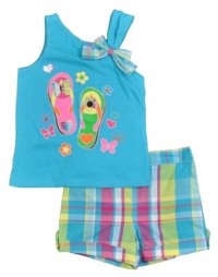 Kids Headquarters Baby-girls Infant Flip Flap Top and Short Kids Headquarters Baby-girls Infant Flip Flap Top and Short