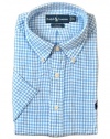 Polo Ralph Lauren Classic-Fit Short Sleeve Gingham Linen Shirt