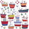 RoomMates RMK1134SCS Ship Shape Peel & Stick Wall Decals