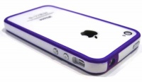 Chivel (TM) Indigo White Protector Bumper Frame Case Cover for Apple Verizon At&t Sprint iPhone 4 4S Chivel (TM) Indigo White Protector Bumper Frame Case Cover for Apple Verizon At&t Sprint iPhone 4 4S