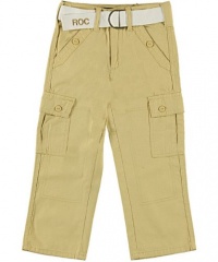 Rocawear Pocket Roc Cargo Pants (Sizes 4 - 7) - almond, 7 Rocawear Pocket Roc Cargo Pants (Sizes 4 - 7) - almond, 7