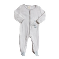 ABSORBA Baby-Boys Newborn Front Snap Closure Footie Socks ABSORBA Baby-Boys Newborn Front Snap Closure Footie Socks