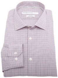 Perry Ellis Men's Premium Grid Plaid Slim Fit Dress Shirt, Purple, 16.5 32/33 Perry Ellis Men's Premium Grid Plaid Slim Fit Dress Shirt, Purple, 16.5 32/33
