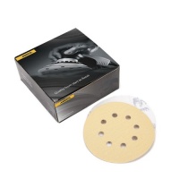 Mirka 23-615-AP Gold 5-Inch 8-Hole Dustless Hook-and-Loop Sanding Disks, 10 Each of 5 Grits Mirka 23-615-AP Gold 5-Inch 8-Hole Dustless Hook-and-Loop Sanding Disks, 10 Each of 5 Grits