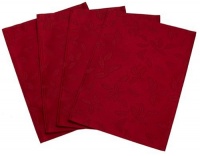 Lenox Holly Damask Placemat 4-Pack, Red Lenox Holly Damask Placemat 4-Pack, Red