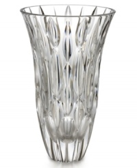 A pattern of raindrops suspended in this exquisite crystal vase creates an always-sunny arrangement. The gently flared rim and substantial weight combine in a sparkling example of enduring grace and quality. A pattern of raindrops suspended in this exquisite crystal vase creates an always-sunny arrangement. The gently flared rim and substantial weight combine in a sparkling example of enduring grace and quality.