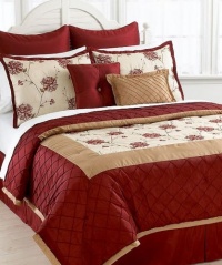 Victoria Classics Valor Queen 8 Piece Comforter Bed In A Bag Set Red/Gold/Cream Victoria Classics Valor Queen 8 Piece Comforter Bed In A Bag Set Red/Gold/Cream