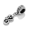 Chuvora Sterling Silver Lovers Kissing in Heart Shaped Dangle Bead Charm Fits Pandora Bracelet