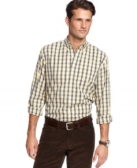 Handsome plaid shirt by Club Room. Makes an excellent gift. Handsome plaid shirt by Club Room. Makes an excellent gift.