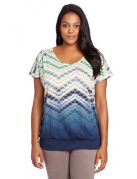 Lucky Brand Women's Plus-Size Cobra Basket Top Lucky Brand Women's Plus-Size Cobra Basket Top