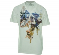 Guess V-Neck T-Shirt Optic White XXL Guess V-Neck T-Shirt Optic White XXL