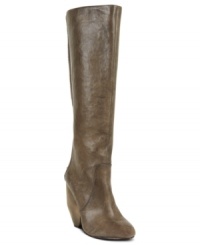 Check out the chunky wooden heel and double exposed zipper on the Quanyah boots by RACHEL Rachel Roy. Check out the chunky wooden heel and double exposed zipper on the Quanyah boots by RACHEL Rachel Roy.