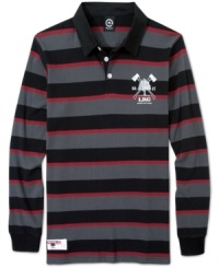 LRG gives you good reason to sport a rugby shirt this season, tackling an old-school category with new-school stripes and its very own logo graphic. LRG gives you good reason to sport a rugby shirt this season, tackling an old-school category with new-school stripes and its very own logo graphic.