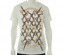 Marc Ecko Cut & Sew Bleach White Graphic SS T-Shirt Marc Ecko Cut & Sew Bleach White Graphic SS T-Shirt