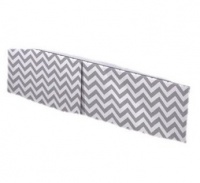 Zig Zag Gray Chevron Crib Skirt Zig Zag Gray Chevron Crib Skirt