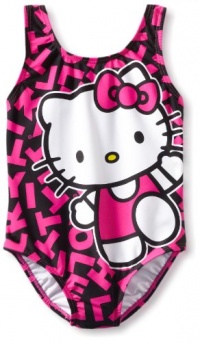 Hello Kitty Girls 2-6X Print One Piece Hello Kitty Girls 2-6X Print One Piece