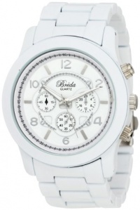 Breda Women's 2308-White Jordan Oversized Boyfriend White Watch Breda Women's 2308-White Jordan Oversized Boyfriend White Watch