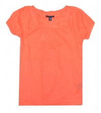 Tommy Hilfiger Women Fashion Thread Printed Short Sleeve Blouse Tommy Hilfiger Women Fashion Thread Printed Short Sleeve Blouse