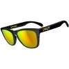 Oakley Valentino Rossi Signature Series Frogskins Polished Black/Fire Iridium Sunglasses
