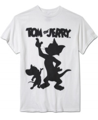 This graphic t-shirt from Freeze features Tom & Jerry-the ultimate power pair! This graphic t-shirt from Freeze features Tom & Jerry-the ultimate power pair!