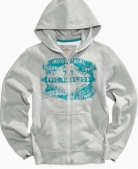 From breakfast to dinner and everywhere in-between, he'll stay comfy and cozy in this hoodie from Epic Threads. From breakfast to dinner and everywhere in-between, he'll stay comfy and cozy in this hoodie from Epic Threads.