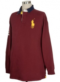 Big & Tall Polo Ralph Lauren Mens Shirt 4XLT Burgundy XXXX-Large Tall Big Pony Shirt Big & Tall Polo Ralph Lauren Mens Shirt 4XLT Burgundy XXXX-Large Tall Big Pony Shirt