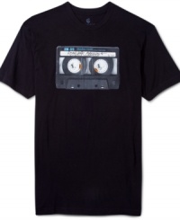 Check the tape. This graphic t-shirt from Rocawear rocks along with your casual tempo. Check the tape. This graphic t-shirt from Rocawear rocks along with your casual tempo.