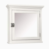 Elegant Home Fashions Madison Avenue Collection Mirrored Medicine Cabinet, White Elegant Home Fashions Madison Avenue Collection Mirrored Medicine Cabinet, White