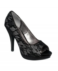 Expect the unexpected. The timeless silhouette of the Gracee platform pumps by Rampage are spiced up with a sexy textured overlay. Expect the unexpected. The timeless silhouette of the Gracee platform pumps by Rampage are spiced up with a sexy textured overlay.