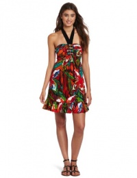 Wrapper Beaded Bustier Halter Dress Wrapper Beaded Bustier Halter Dress
