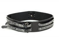Rag & Bone Womens Black Multi Woven Double Buckle Belt M Rag & Bone Womens Black Multi Woven Double Buckle Belt M