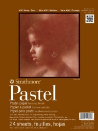 One Pad of 24 Sheets Strathmore 400 Series Pastel Pads 11 inch x 14 inch