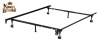 6-Leg Heavy Duty Adjustable Metal Queen, Full, Full XL, Twin, Twin XL, Bed Frame With Rug Rollers & Locking Wheels