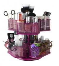 Nifty Cosmetic Organizing Carousel, Rose