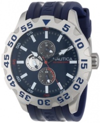 Nautica Men's N15578G BFD 100 Multifunction Navy Blue Resin Watch