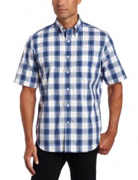 Nautica Men's Poplin Short Sleeve Plaid Woven Shirt Nautica Men's Poplin Short Sleeve Plaid Woven Shirt