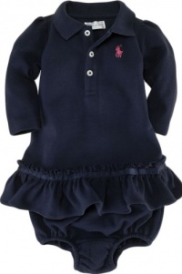 Ralph Lauren Layettel Girl's Mesh Polo Dress (3 Month, Navy) Ralph Lauren Layettel Girl's Mesh Polo Dress (3 Month, Navy)