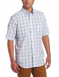 Nautica Men's Short Sleeve Medium Glenplaid Woven Shirt Nautica Men's Short Sleeve Medium Glenplaid Woven Shirt