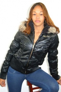 Baby Phat 'Soho' Ladies Black Snorkal Jacket Baby Phat 'Soho' Ladies Black Snorkal Jacket
