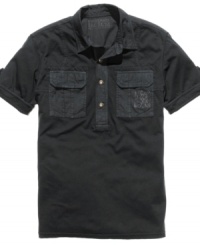 From classic to cool. DKNY Jeans takes a standard polo shirt and roughs it up for the street. From classic to cool. DKNY Jeans takes a standard polo shirt and roughs it up for the street.