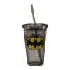 Vandor 76144 Batman Acrylic Travel Cup with Lid and Straw, 18-Ounce, Multicolored