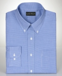Easy Monday-thru-Friday style gets checked off the list with this handsome shirt from Lauren Ralph Lauren. Easy Monday-thru-Friday style gets checked off the list with this handsome shirt from Lauren Ralph Lauren.