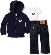 True Religion Baby-Boys Infant Classic Puff Logo Three Piece Gift Box Set, Dark Navy, 12-18 Months True Religion Baby-Boys Infant Classic Puff Logo Three Piece Gift Box Set, Dark Navy, 12-18 Months