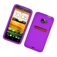 Eagle Cell SCHTCEVOONES05 Barely There Slim and Soft Skin Case for HTC Evo 4G LTE/Evo One - Retail Packaging - Purple Eagle Cell SCHTCEVOONES05 Barely There Slim and Soft Skin Case for HTC Evo 4G LTE/Evo One - Retail Packaging - Purple