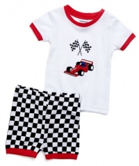 Leveret Shorts Racing Car 2 Piece Pajama 100% Cotton (Size 6M-5T) Leveret Shorts Racing Car 2 Piece Pajama 100% Cotton (Size 6M-5T)