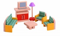 PLAN TOYS Dollhouse Furniture - Neo Living Room PLAN TOYS Dollhouse Furniture - Neo Living Room