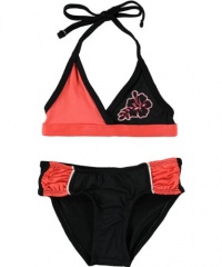 Pink Platinum Surf Sweet 2-Piece Bikini (Sizes 7 - 16) - coral, 7 - 8 Pink Platinum Surf Sweet 2-Piece Bikini (Sizes 7 - 16) - coral, 7 - 8