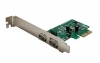 SYBA PCI-Express 2 Ports IEEE 1394A Firewire Card with Header SY-PEX30001